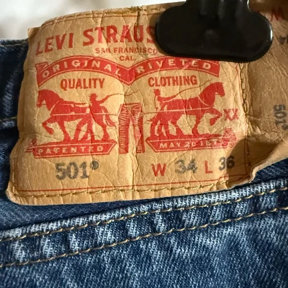 Upcycled 501’s jeans - Picture 6 of 7